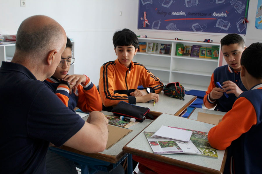 An English Through Gardening class in Tangier in Morocco