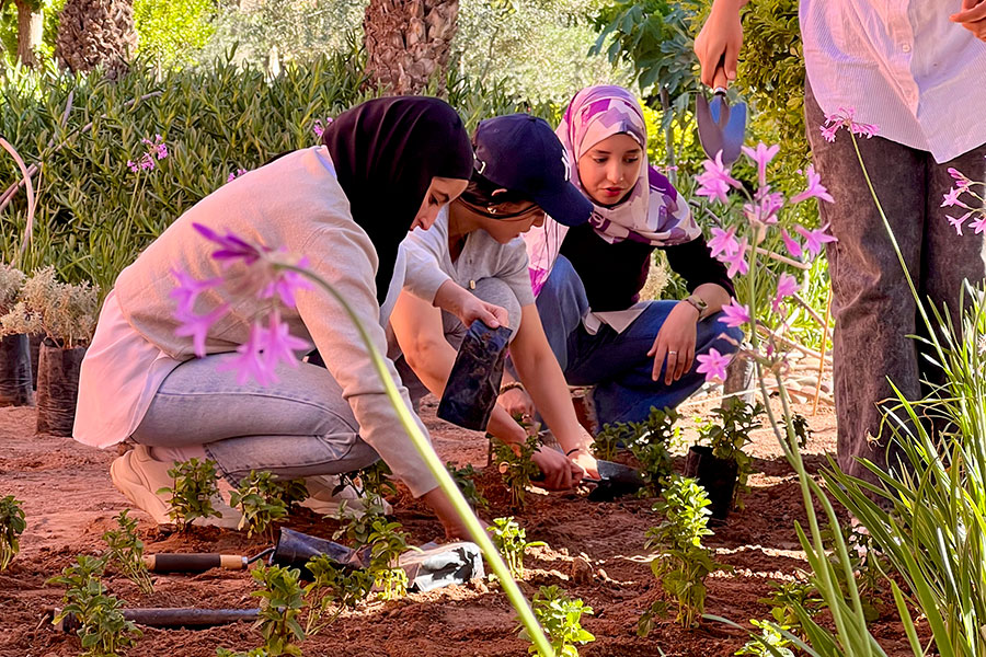 'Growing Gardeners' in Marrakech in Morocco