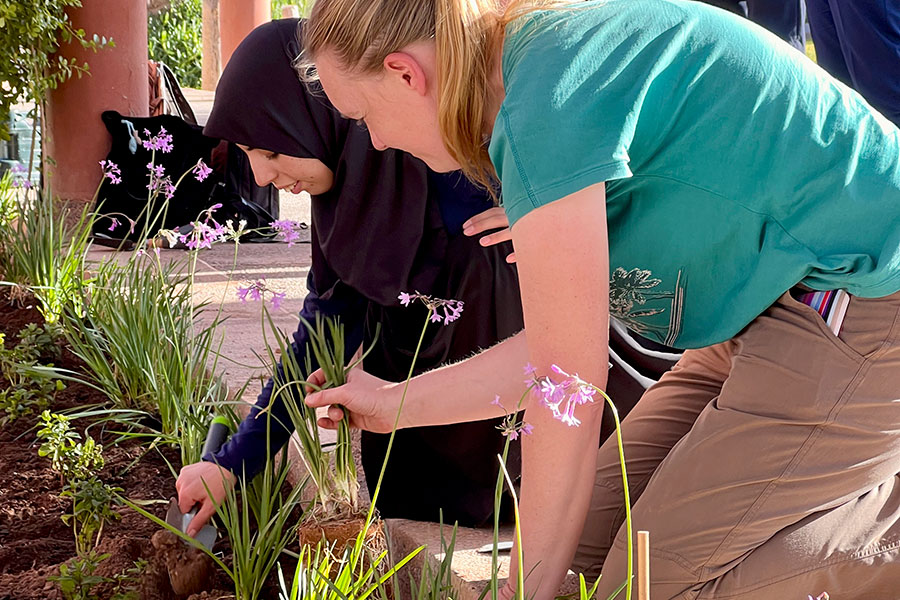 'Growing Gardeners' in Marrakech in Morocco